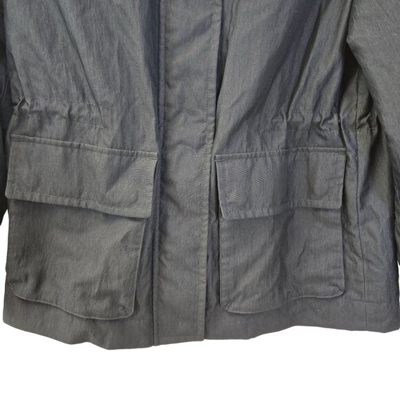 Vince Solid Flap Pocket Hidden Zip Anorak Jacket Size XS - Picture 5 of 7